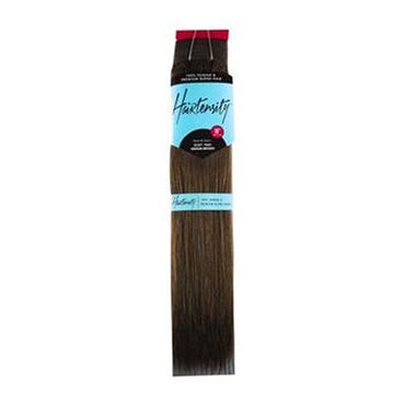 Hairtensity Weft Full Head Synthetic Hair Extension 18 Inch - Medium Brown