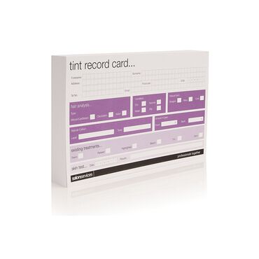 Salon Services Tint Record Card 50 Pack