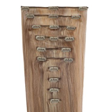 Wildest Dreams Clip In Full Head Human Hair Extension 18 Inch - 18/22 Medium Blonde