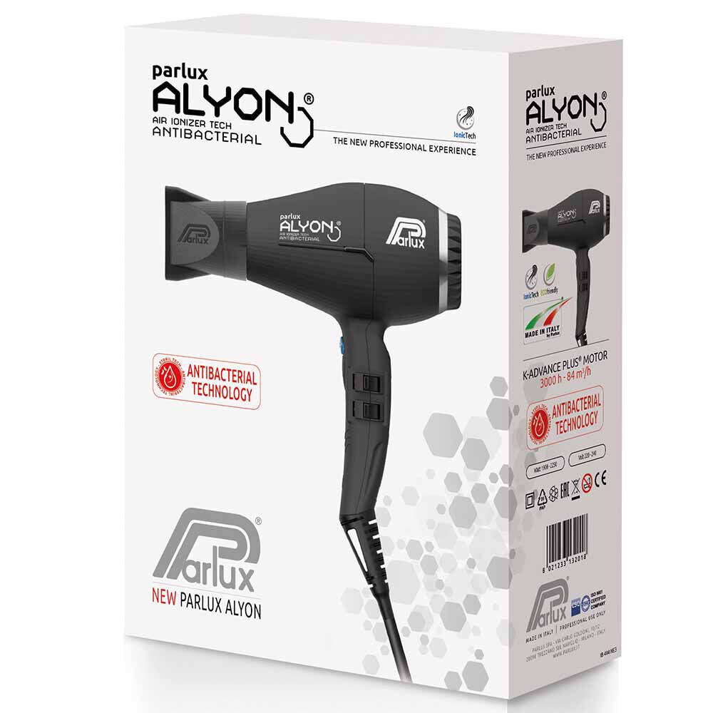 Parlux Alyon Hairdryer, Black Hair Dryers Salon Services