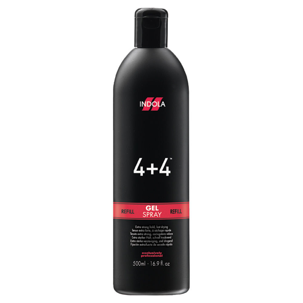 Indola 4+4 Gel Spray Professional Hair Care Products Salon Services