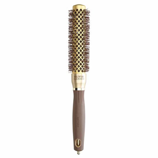 Olivia Garden Expert Blowout Round Hair Brush Speed Gold & Brown 25mm