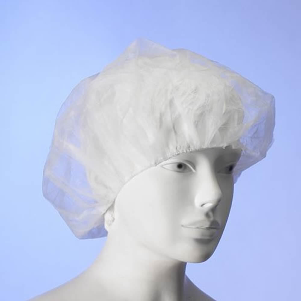 Disposable White Mob Caps Hair Net Spray Tanning Caps X 100 N&b