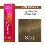 Wella Professionals Color Touch Demi-Permanent Hair Colour - 8/71 Light Blonde Brown Ash 60ml