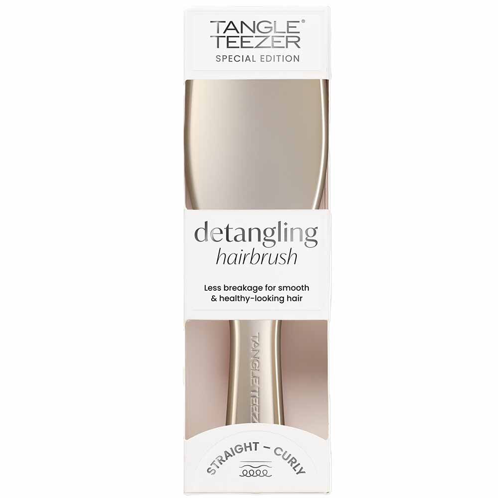 Tangle Teezer The Ultimate Detangler Chrome Champagne Gold Hair