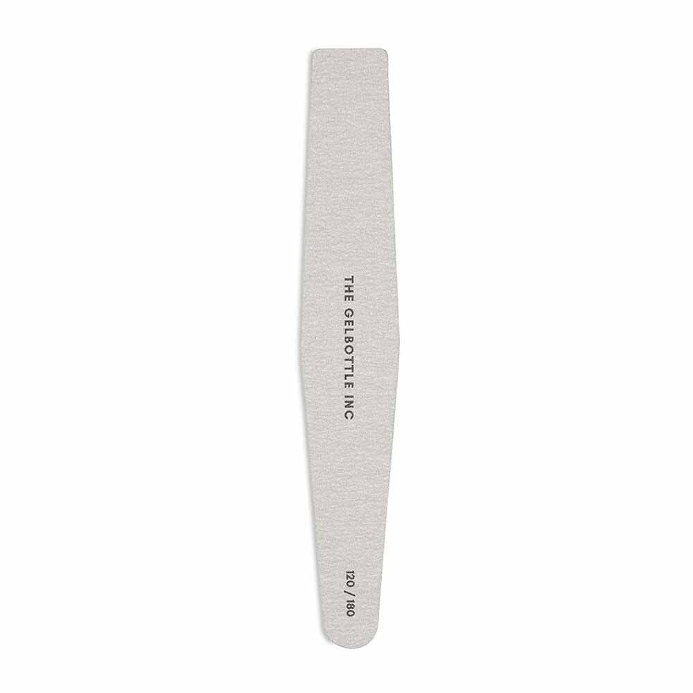 The Gel Bottle Inc. 120/180 Grey Coffin Nail File - Pack of 5