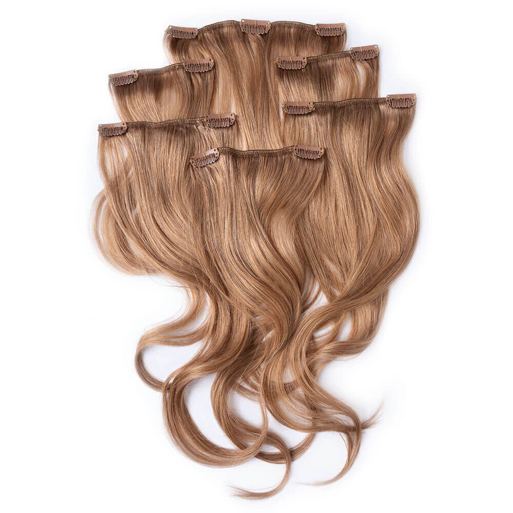 Wildest Dreams Clip In Half Head Human Hair Extension 18 Inch - 8  Cappuccino Brown | Human Hair Extensions | Salon Services