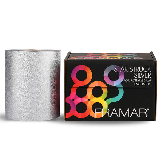 Framar Star Struck Silver Medium Embossed Hair Foil Roll 320ft