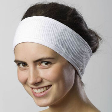 Beauty Express Waffle Headband White