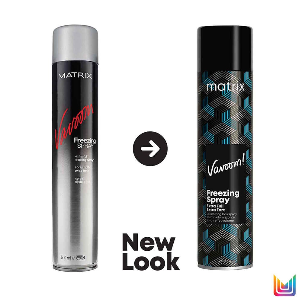 Matrix Vavoom Extra-Full Freezing Duo Haarspray - 2x 500ml, Extra Starker Halt, Mit UV-Schutz