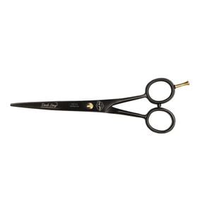 Dark Stag Straight Scissors Black & Gold DS1 7 Inch