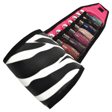 Roo Zebra Nail Polish Storage Roll