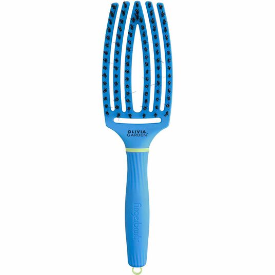 Olivia Garden Inner Child FingerBrush Care Iconic Boar & Nylon - Blue