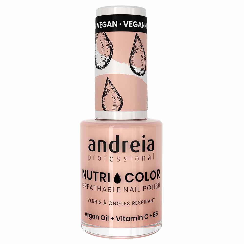 Andreia Professional Nutri Color NC 10 Light Pink Nude - Nail Polish, 10.5ml