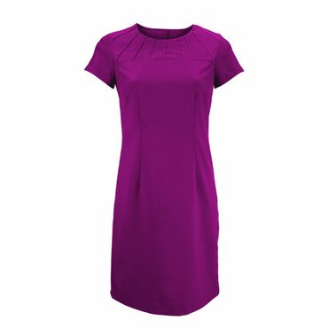 Alexandra Women's Satin Trim Dress - Raspberry