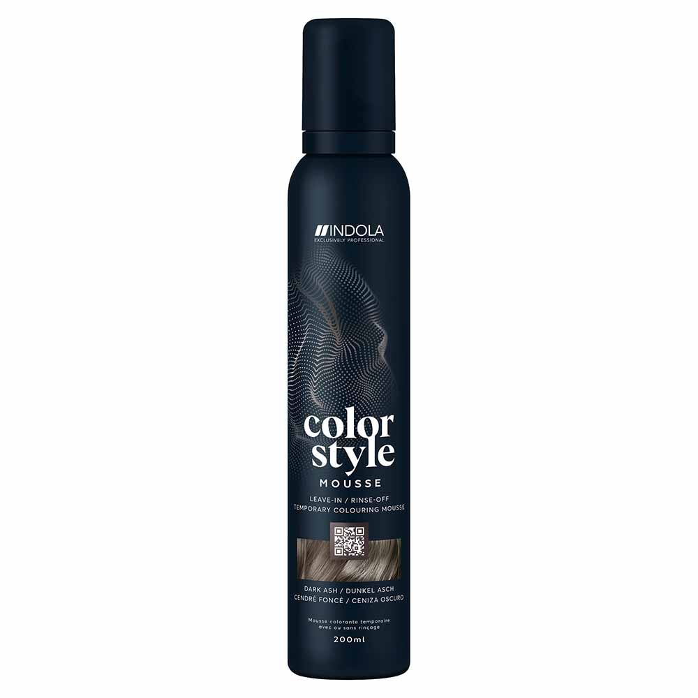 Indola Colour Style Mousse Temporary Colour Dark Ash 200ml