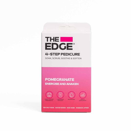 The Edge 4 Step Pedicure Pack - Pomegranate