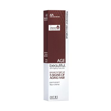AGEbeautiful Permanent Hair Colour - 4A Dark Ash Brown 60ml