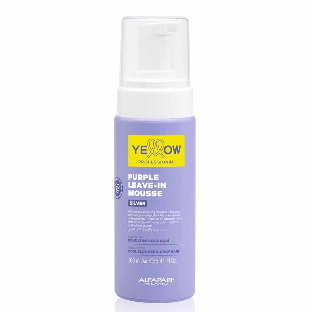 Alfaparf Milano Yellow Professional Silver Purple Leave-In Mousse 160ml