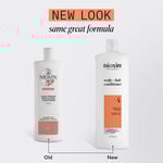Nioxin System 4 Scalp + Hair Thickening Conditioner for Coloured, Dry and Damaged Hair with Progressed Thinning 1L