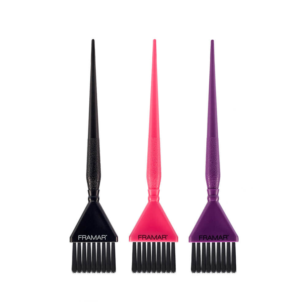 Framar Triple Threat Hair Colour Brush Set - Pack of 3