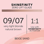 Wella Professionals Shinefinity Zero Lift Glaze - 09/07 Natural Beige Sand 60ml