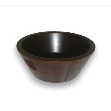 Pinks Boutique Spa Essentials Wooden Pedicure Bowl Dark Brown