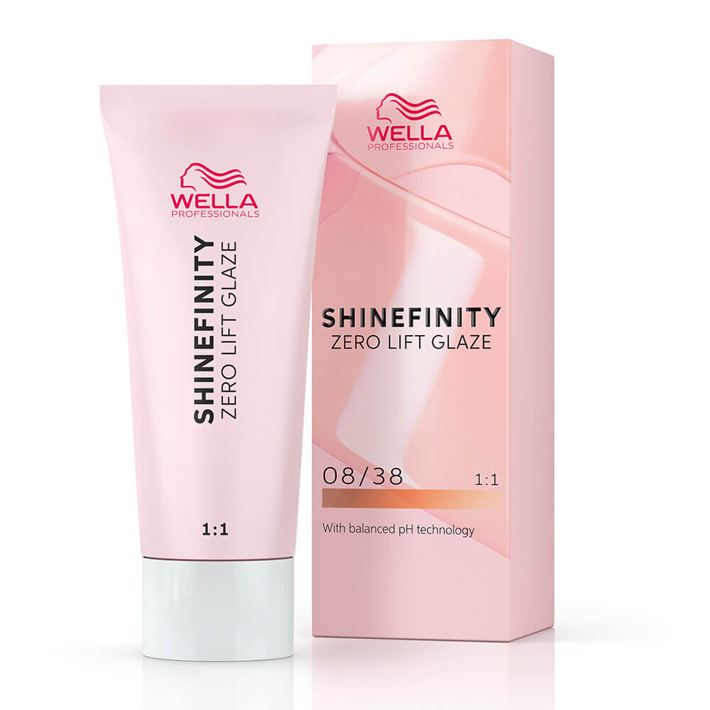 Wella Professionals Shinefinity Zero Lift Glaze - 08/38 Warm Honey Latte 60ml
