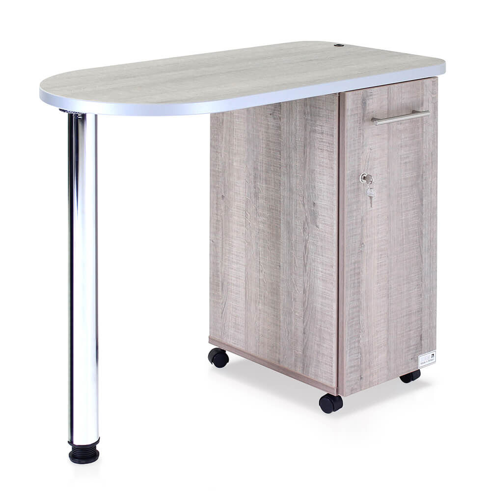 REM Stadium Nail Table, Rustic Oak