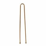 Sibel Metal Straight Bobby Pins 60mm, Brown, Pack of 50