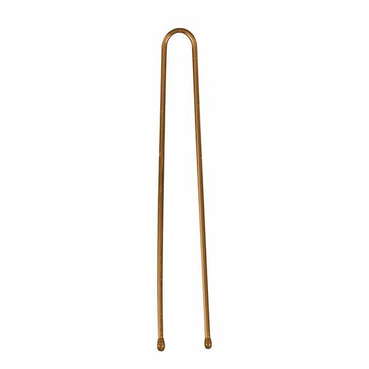 Sibel Metal Straight Bobby Pins 60mm, Brown, Pack of 50
