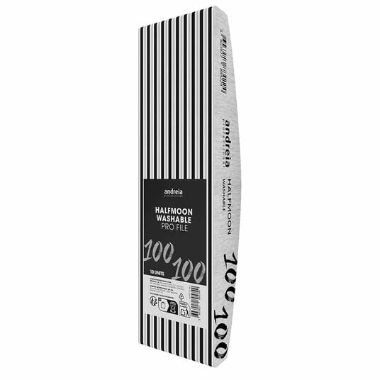 Andreia Professional Halfmoon Nail File 100/100 - Pack 10