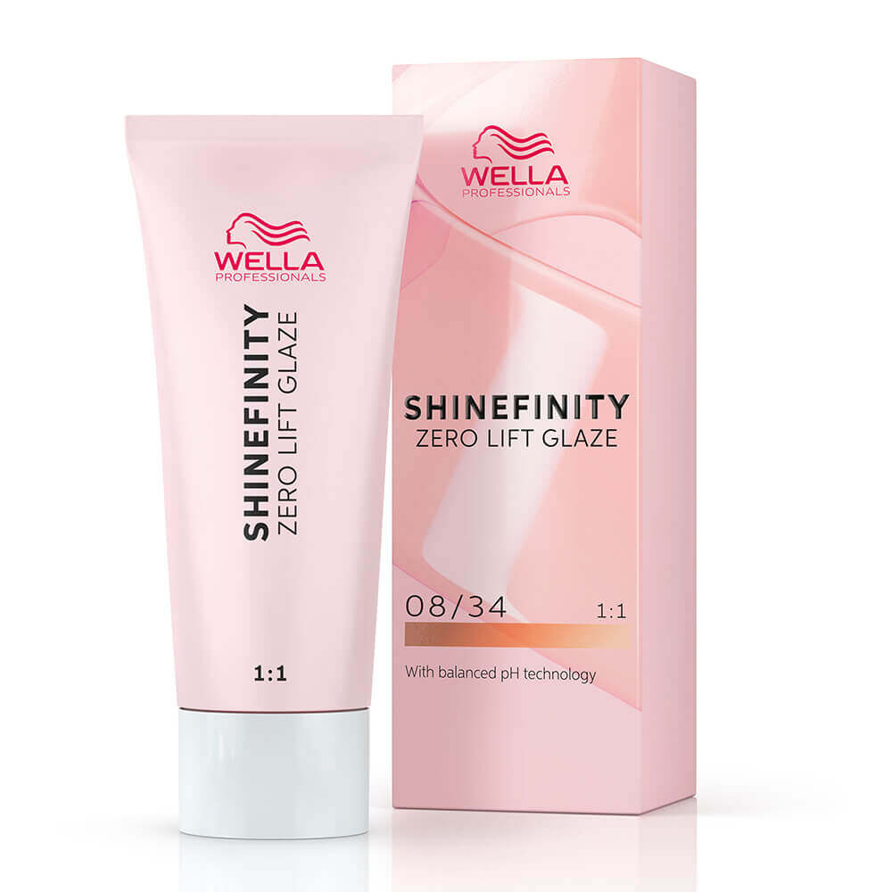 Wella Professionals Shinefinity Zero Lift Glaze - 08/34 Warm Spicy Ginger 60ml
