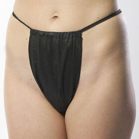 Beauty Express Disposable G-string Panties Pack of 50 Black