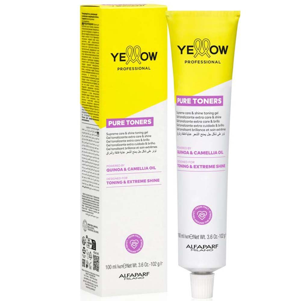 Alfaparf Milano Yellow Professional Pure Toners .1 Metallic Ash 100ml