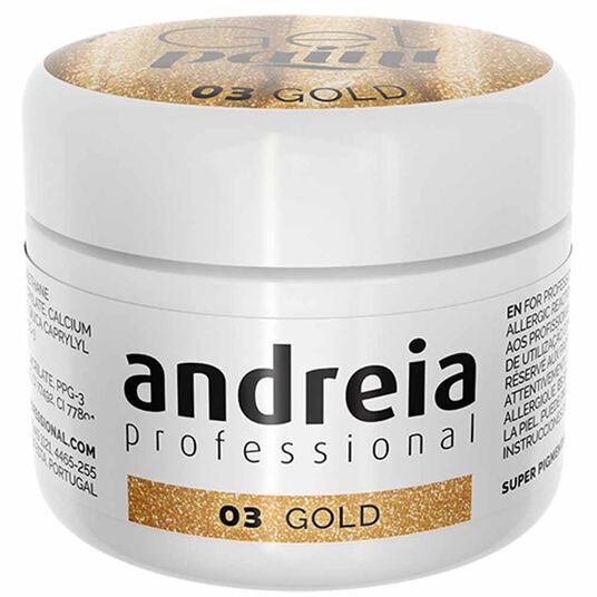 Andreia Professional Gel Paint 03 Gold, 4ml