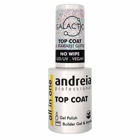 Andreia Professional Galactic Top Coat - 01 Stardust Glitter, 10.5ml