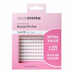 Salon System Lash Extensions Russian Pro Fan C Curl 5D 0.07 - 11mm Extra Value Pack