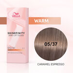 Wella Professionals Shinefinity Zero Lift Glaze - 05/37 Warm Caramel Espresso 60ml