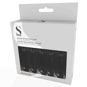 S-PRO Gator Clips, Pack of 6 Black