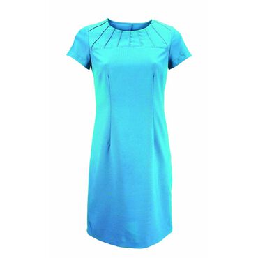 Alexandra Women's Satin Trim Dress - Peacock