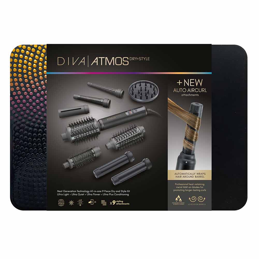 Diva Pro Styling Atmos Dry Style with Auto Aircurl Hair Dryers