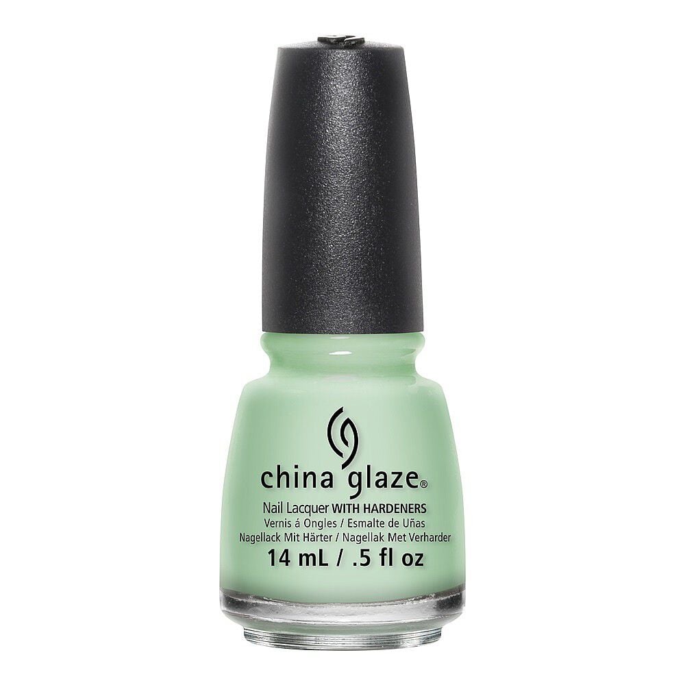 China Glaze Hard-wearing, Chip-Resistant, Oil-Based Nail Lacquer - Refresh Mint 14ml 