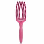 Olivia Garden Care Ionic Fingerbrush Hairbrush - Hot Pink
