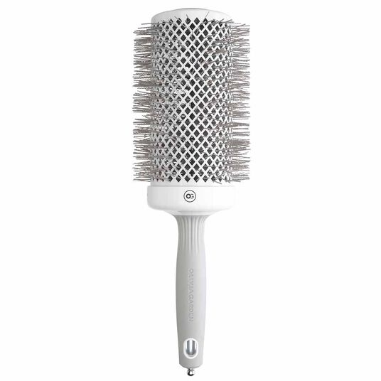 Olivia Garden Expert Blowout Round Hair Brush Speed White & Grey 65mm