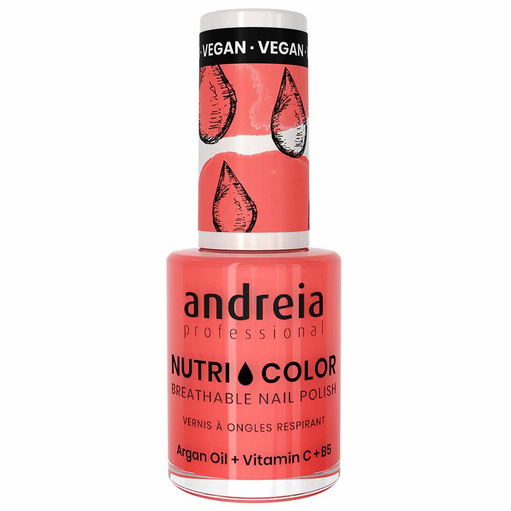 Andreia Professional Nutri Color NC 15 Coral - Nail Polish, 10.5ml