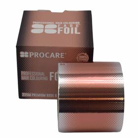Procare Rose Gold Hair Foil Roll, 100mm X 225m