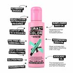 Crazy Color Semi Permanent Hair Colour Cream - Peppermint 100ml