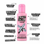 Crazy Color Semi Permanent Hair Colour Cream - Graphite 100ml