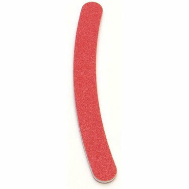Beauty Express Boomerang Nail File Red 80/80 Grit Single